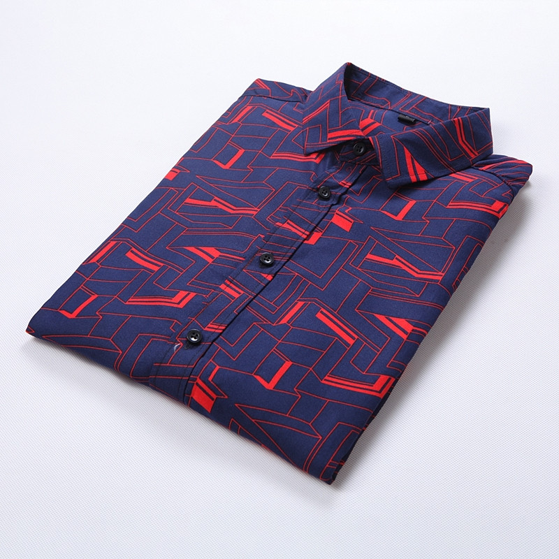 Vyriški gėlių raštais 2021 m. naujiena Madingi laisvalaikio marškiniai ilgomis rankovėmis vyriški negabaritinis dydis 5XL 6XL 7XL Firminiai drabužiai