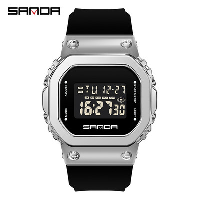 SANDA Military G stiilis meeste LED-digitaalkell meeste ja naiste paarikell veekindel vaba aja meeste käekell Relogio Masculino