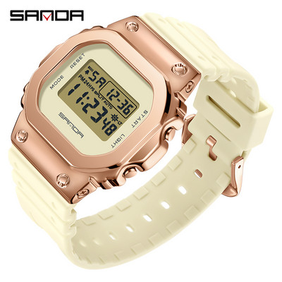 SANDA Military G stiilis meeste LED-digitaalkell meeste ja naiste paarikell veekindel vaba aja meeste käekell Relogio Masculino