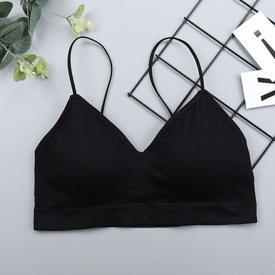 SVOKOR Push Up Solid Liemenėlė Elasting Gathering Bralette Summer Anti-light Korėjietiško stiliaus Wild Bra Tube Top Sexy Besiūlė liemenėlė be vielos