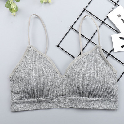 SVOKOR Push Up Solid Liemenėlė Elasting Gathering Bralette Summer Anti-light Korėjietiško stiliaus Wild Bra Tube Top Sexy Besiūlė liemenėlė be vielos