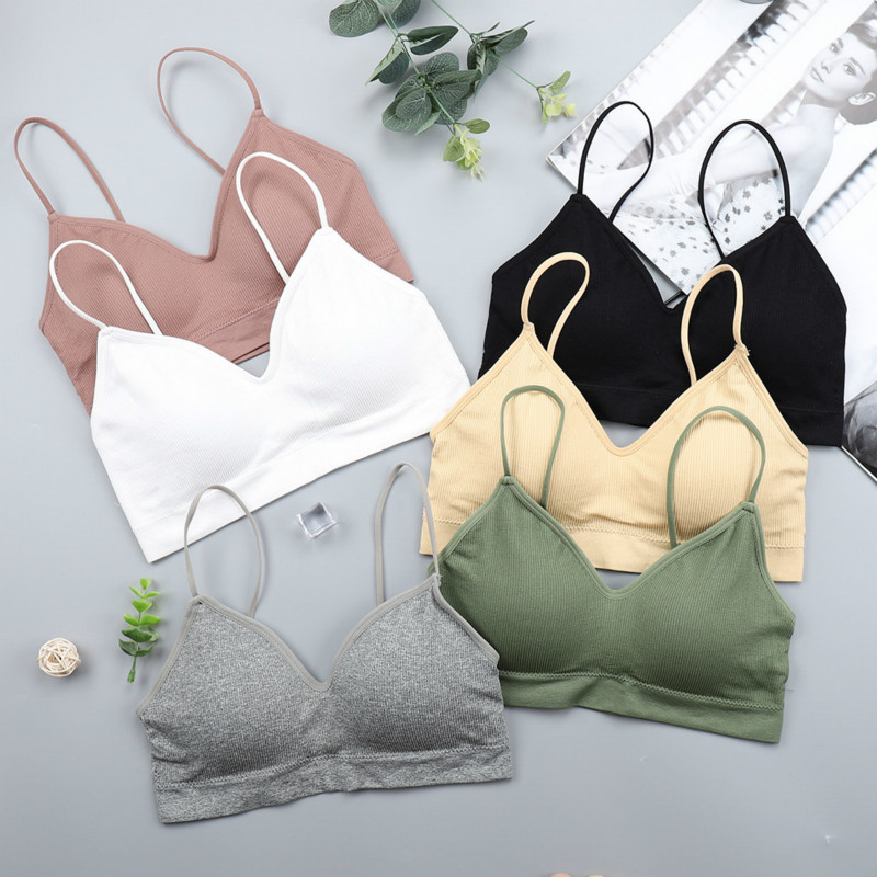 SVOKOR Push Up Solid Liemenėlė Elasting Gathering Bralette Summer Anti-light Korėjietiško stiliaus Wild Bra Tube Top Sexy Besiūlė liemenėlė be vielos