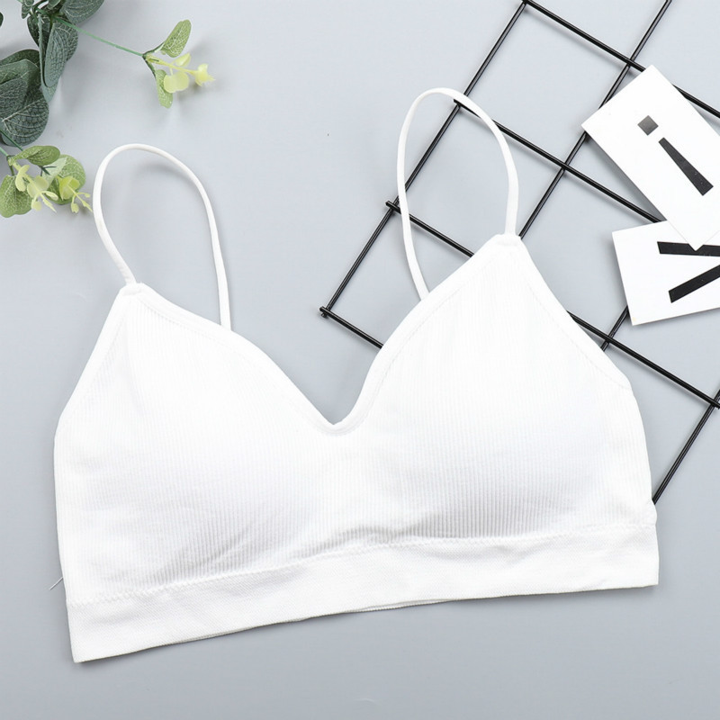 SVOKOR Push Up Solid Liemenėlė Elasting Gathering Bralette Summer Anti-light Korėjietiško stiliaus Wild Bra Tube Top Sexy Besiūlė liemenėlė be vielos