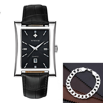 Meeste kellad 2022 Luksusbränd WWOOR klassikaline mood ehtsast nahast meeste randmekellad veekindlad meeste käekellad, meeste 2023