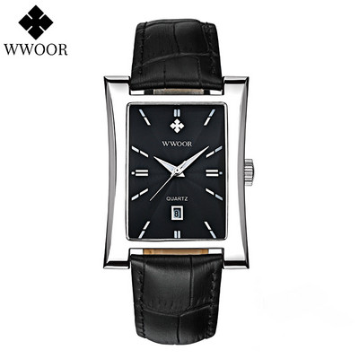 Meeste kellad 2022 Luksusbränd WWOOR klassikaline mood ehtsast nahast meeste randmekellad veekindlad meeste käekellad, meeste 2023