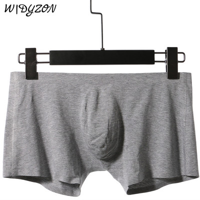 WIDYZON Bezšuvju seksīga apakšveļa vīriešu bokseri Īpaši plāni elpojoši bokseršorti Cueca Modal elastīgs U maisiņš Mīkstas apakšbikses