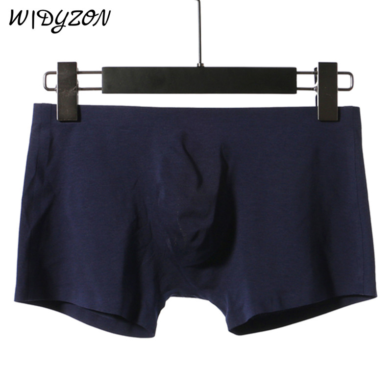 WIDYZON Bezšuvju seksīga apakšveļa vīriešu bokseri Īpaši plāni elpojoši bokseršorti Cueca Modal elastīgs U maisiņš Mīkstas apakšbikses