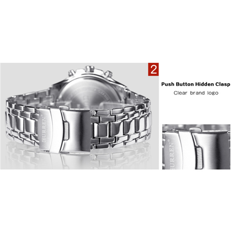 CURREN Ρολόγια Ανδρικά Μόδα & Casual Ρολόγια Χαλαζίας Κλασικό Αναλογικό Αθλητικό Ρολόι από ανοξείδωτο ατσάλι Relojes δωρεάν αποστολή