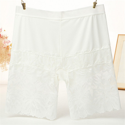 Besiūliai apatiniai šortai Moteriški Rose Lace Safety Trumpos kelnės po sijonu aukštu juosmeniu Didelio dydžio bokserinės kelnaitės