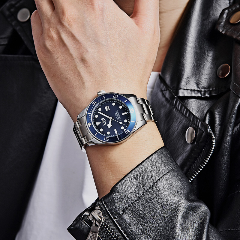 LIGE satovi za muškarce Vrhunska marka, luksuzni kronograf, svjetleći kvarcni sat, modni poslovni vodootporni ručni sat od nehrđajućeg čelika