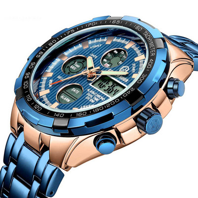 Kuulus luksuslik tippbrändi meeste sõjaline spordikell meeste LED-analoog-digitaalkell Army roostevabast terasest kvartskell Relogio Masculino kingitus