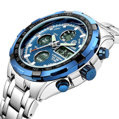 Kuulus luksuslik tippbrändi meeste sõjaline spordikell meeste LED-analoog-digitaalkell Army roostevabast terasest kvartskell Relogio Masculino kingitus