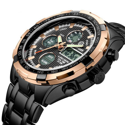 Kuulus luksuslik tippbrändi meeste sõjaline spordikell meeste LED-analoog-digitaalkell Army roostevabast terasest kvartskell Relogio Masculino kingitus