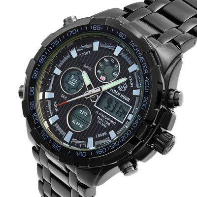 Kuulus luksuslik tippbrändi meeste sõjaline spordikell meeste LED-analoog-digitaalkell Army roostevabast terasest kvartskell Relogio Masculino kingitus