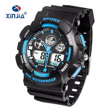 XINJIA Brand Style Japan Movement Military Shock Resistant Ψηφιακά Ρολόγια Στρατού Καμουφλάζ Αθλητικά Ανδρικά LCD Αδιάβροχα εξωτερικού χώρου