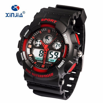 XINJIA Brand Style Japan Movement Military Shock Resistant Ψηφιακά Ρολόγια Στρατού Καμουφλάζ Αθλητικά Ανδρικά LCD Αδιάβροχα εξωτερικού χώρου