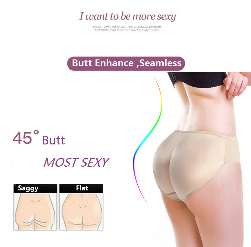 AfruliA bélelt bugyi alsónemű Butt Lifter Control Bugyi Deréktréner alakformáló női ruha Big Ass Hip Enhancer Shapwear