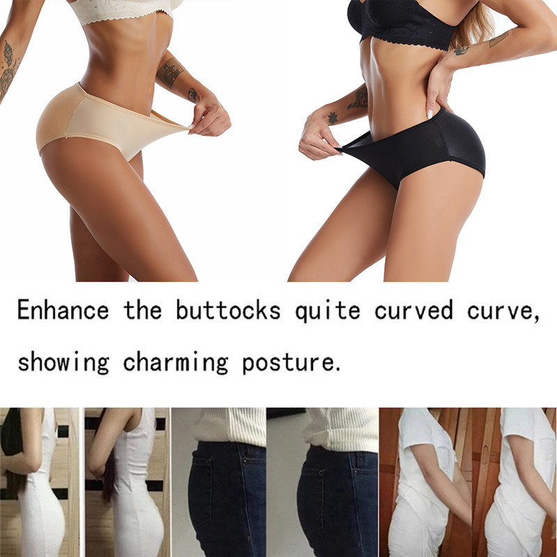 AfruliA bélelt bugyi alsónemű Butt Lifter Control Bugyi Deréktréner alakformáló női ruha Big Ass Hip Enhancer Shapwear