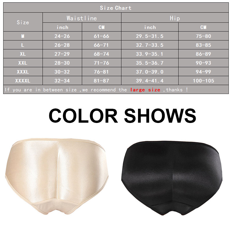 AfruliA bélelt bugyi alsónemű Butt Lifter Control Bugyi Deréktréner alakformáló női ruha Big Ass Hip Enhancer Shapwear