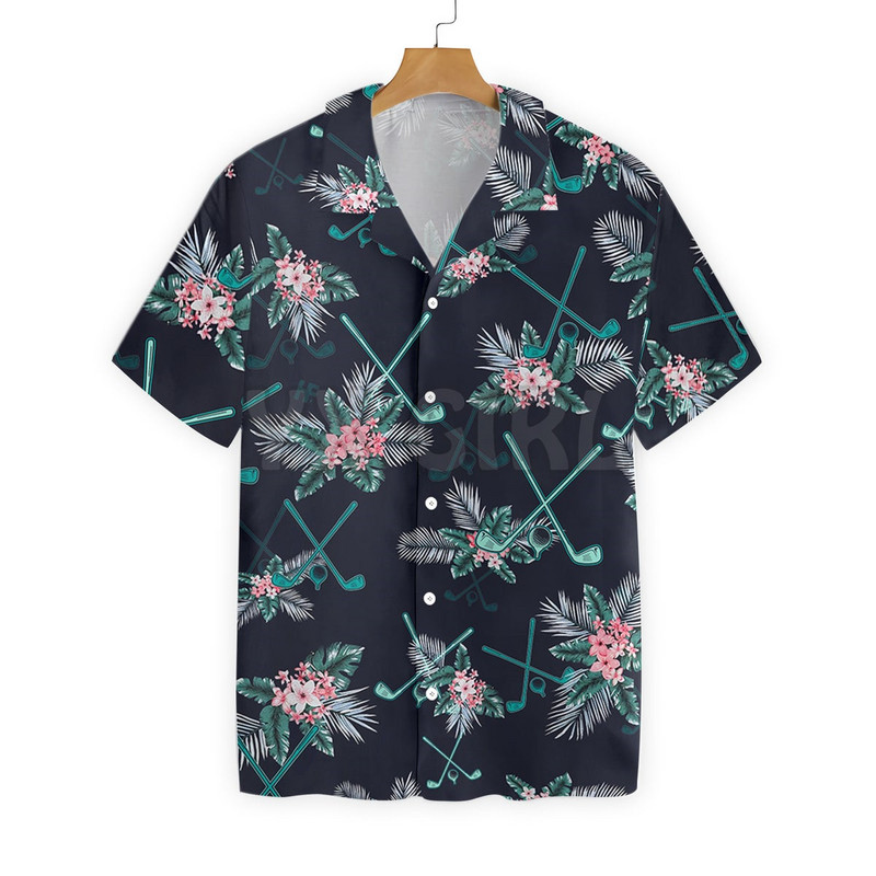 I'd Tap That Golf Havajų marškinėliai 3D Visur marginti Havajų marškinėliai Vyriški moteriški Harajuku laisvalaikio marškiniai Unisex