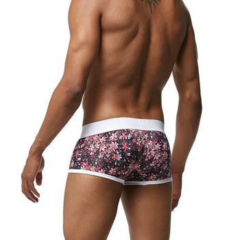 17 Χρώματα SEEINEER Brand Men Boxers Σορτς Ανδρικά Σέξι Cueca Boxer Βαμβακερή μόδα Κυρτή θήκη ανδρικά/ εσώρουχα