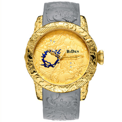 Divat BIDEN férfi karórák Dragon Design kvarc óra szilikon szíj vízálló sport karóra férfi óra Relogio Masculino