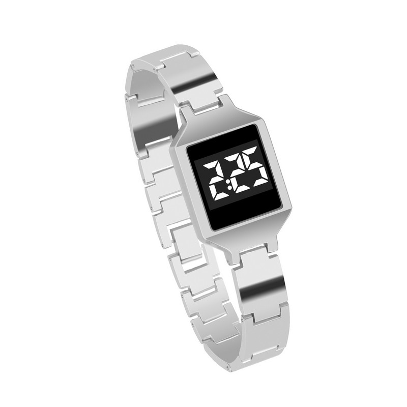 Gluds luksusa vīriešu pulksteņu sakausējums digitālais LED sporta rokassprādze rokas pulkstenis dāvanu pulkstenis vīriešiem часы мужские erkek kol saati reloj digital