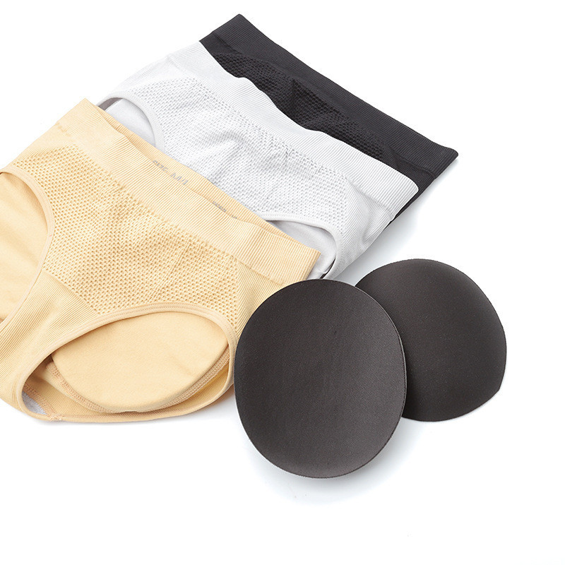 Sieviešu sūklis, polsterētas, bagātīgas sēžamvietas Bikses Sieviešu Push Up Vidējā vidukļa apakšbiksītes Biksītes Apakšveļa Viltus dupsis Muguras pacēlājs Gurni