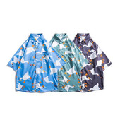 2022 m. vasaros vyriški marškiniai Korano mados Harajuku marškiniai trumpomis rankovėmis Vyriški laisvalaikio vyriški drabužiai Trend Streetwear Animaciniai marškinėliai Vyriški