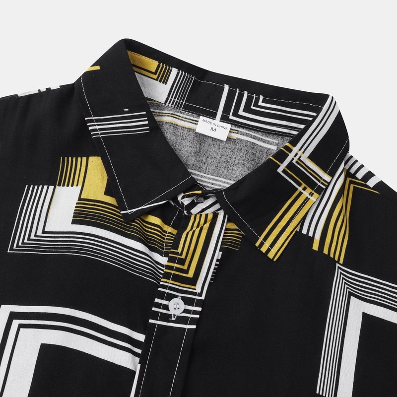 Visvairāk pārdotais produkts 2022. gada vasarā Jauni vīriešu ikdienas krekli ar īsām piedurknēm ziedu krekli Modes krekli ar atloku pogas Topi Vīriešu apģērbi