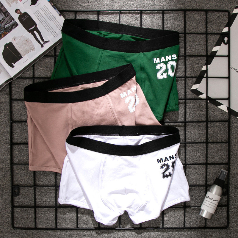 Bokserbikses Kokvilnas Vīriešu Biksītes Vidēji Viduklis Četri Bokseršorti Jauniešu Vīriešu Peldēšana Zem Biksītēm Vīriešu Modes Apakšveļa