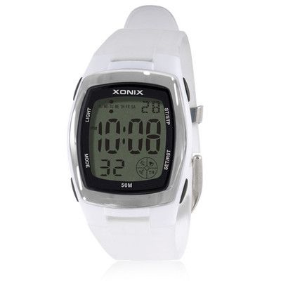 GOLDEN 2023 jauns vīriešu sporta pulkstenis, atpakaļskaitīšanas LED digitālais studentu hronometrs, ūdensizturīgs 50 m peldēšanai, niršanas modinātājs, PU siksniņa BW