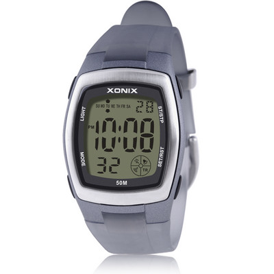 GOLDEN 2023 jauns vīriešu sporta pulkstenis, atpakaļskaitīšanas LED digitālais studentu hronometrs, ūdensizturīgs 50 m peldēšanai, niršanas modinātājs, PU siksniņa BW