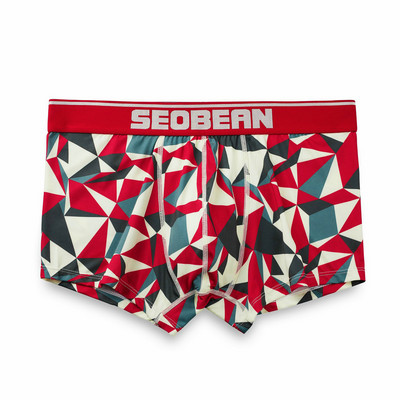 ÚJ SEOBEAN férfi szexi Tracksuit Geometric U bag boxer fehérnemű