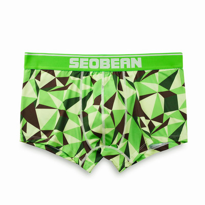 ÚJ SEOBEAN férfi szexi Tracksuit Geometric U bag boxer fehérnemű