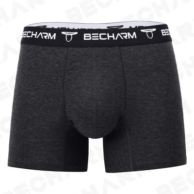 BeCharm Meeste Aluspüksid Bokserid Lühikesed püksid Mustad Meeste Aluspüksid Seksikas Aluspüksid Bokser Meeste Puuvillane Suures suuruses hingav U kumer kott