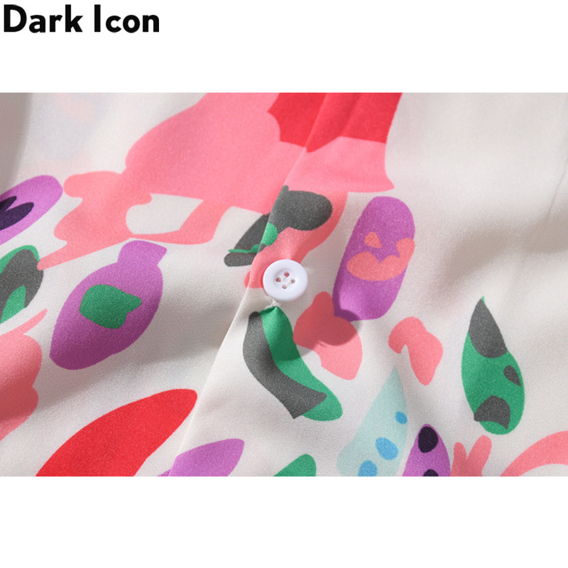 Tumša ikona Big Tree Polo Krekls Vīriešu Vintage Street Vīriešu Havaju Krekli Vasaras Vīriešu Blūzes Tops