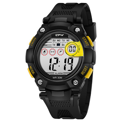 Maratoni digitaalsed kellad kronograafi taimer LED-taustavalgus 3ATM veekindel sport