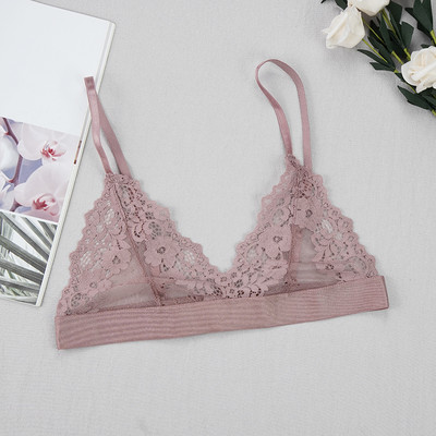 Női vékony melltartó mellkaspárna nélkül divat szexi csipke fehérnemű kivágott hátsó csat cső felső Női fehérnemű nyári ruhák