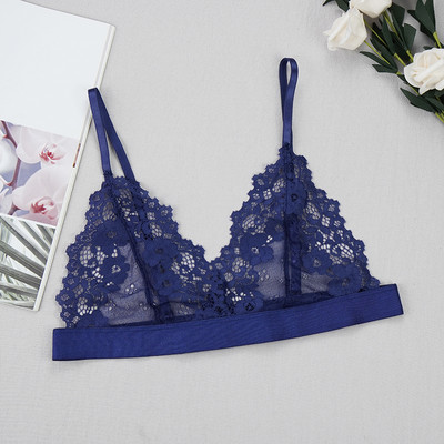 Női vékony melltartó mellkaspárna nélkül divat szexi csipke fehérnemű kivágott hátsó csat cső felső Női fehérnemű nyári ruhák