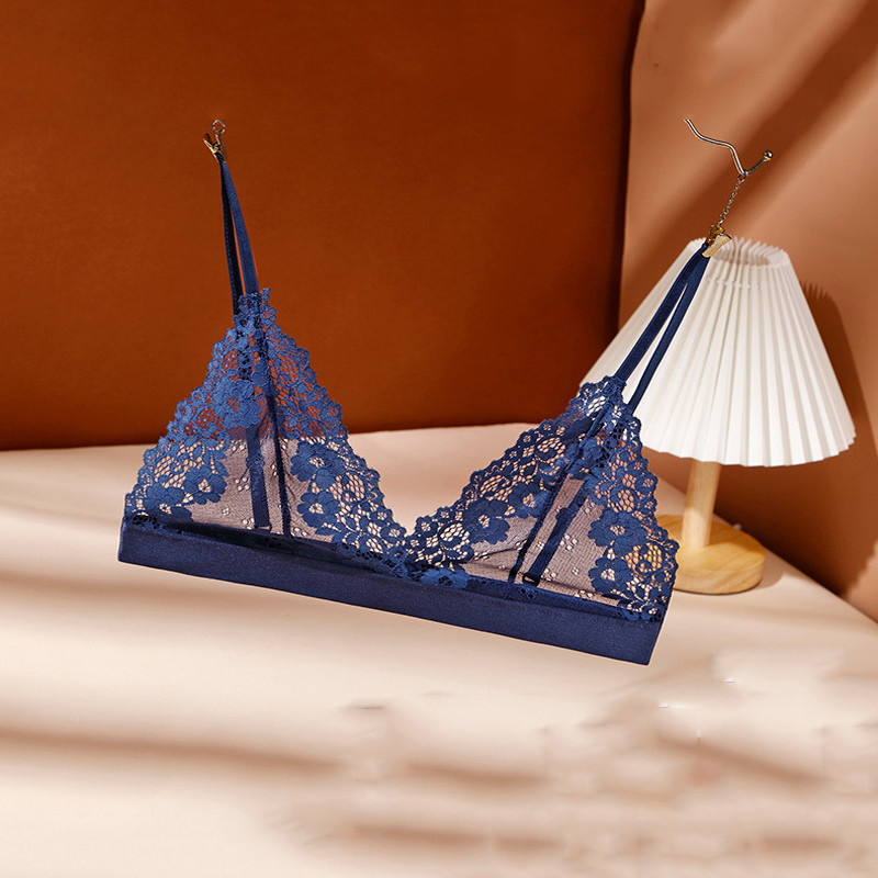 Női vékony melltartó mellkaspárna nélkül divat szexi csipke fehérnemű kivágott hátsó csat cső felső Női fehérnemű nyári ruhák