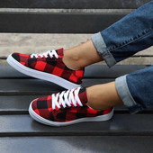 Γυναικεία παπούτσια 2023 νέα Lace Up casual παπούτσια γυναικεία flats Leopard loafers γυναικείες εσπαντρίγιες Plus size παπούτσια για γυναίκες