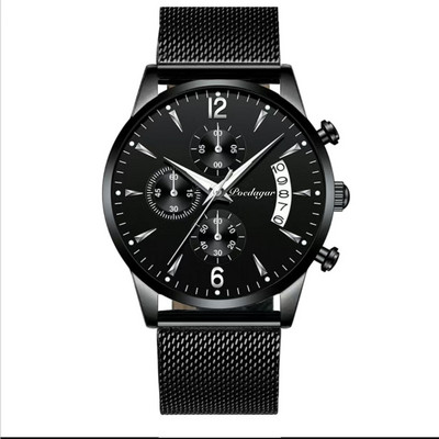 Sat POEDAGAR Novi modni muški sat Vodootporni svjetleći datum Sportski satovi Luksuzni kvarcni muški ručni sat Luksuzni muški sat + kutija