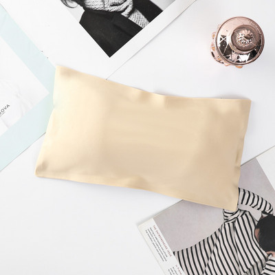 Viengabala krūšturi, cauruļu topi Sieviešu krūšturis bez siksnām bezšuvju apakšveļa Ice Silk Bandeau Muguras sprādze ietīta krūtis, neredzami intīmi