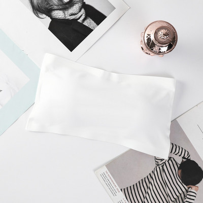 Viengabala krūšturi, cauruļu topi Sieviešu krūšturis bez siksnām bezšuvju apakšveļa Ice Silk Bandeau Muguras sprādze ietīta krūtis, neredzami intīmi
