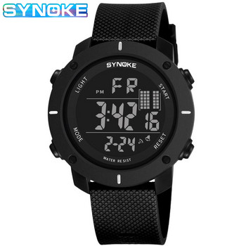 Мъжки часовник Военен водоустойчив SYNOKE Спортен часовник Армейски LED цифров хронометър за китка за мъжки часовници relogio masculino