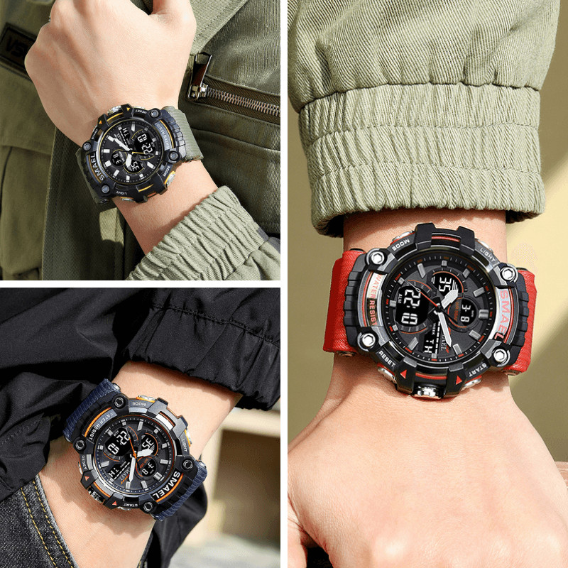 SMAEL férfi karórák vízálló férfi sportóra 2023 új divat vízálló digitális sport stopperóra 8079