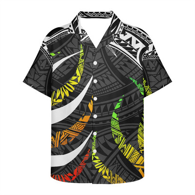 Didelio dydžio marškinėliai trumpomis rankovėmis Viking Clothing Vintage Polinezijos gėlių raštais Tribal Island Top laisvi per dideli marškinėliai