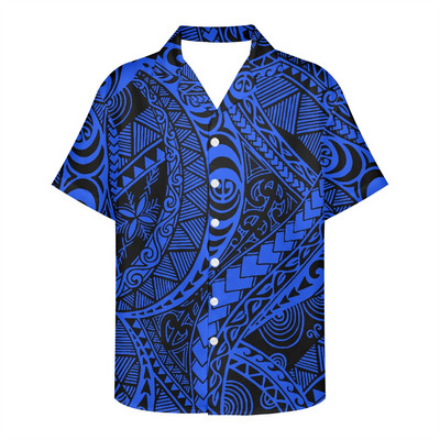 Didelio dydžio marškinėliai trumpomis rankovėmis Viking Clothing Vintage Polinezijos gėlių raštais Tribal Island Top laisvi per dideli marškinėliai