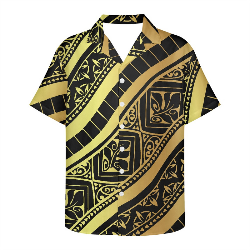 Didelio dydžio marškinėliai trumpomis rankovėmis Viking Clothing Vintage Polinezijos gėlių raštais Tribal Island Top laisvi per dideli marškinėliai